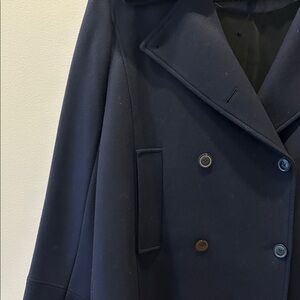 Nordstrom Navy Peacoat with Black Collar